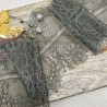 Кружево ажурное тонкое цвета хаки, ширина 14 см