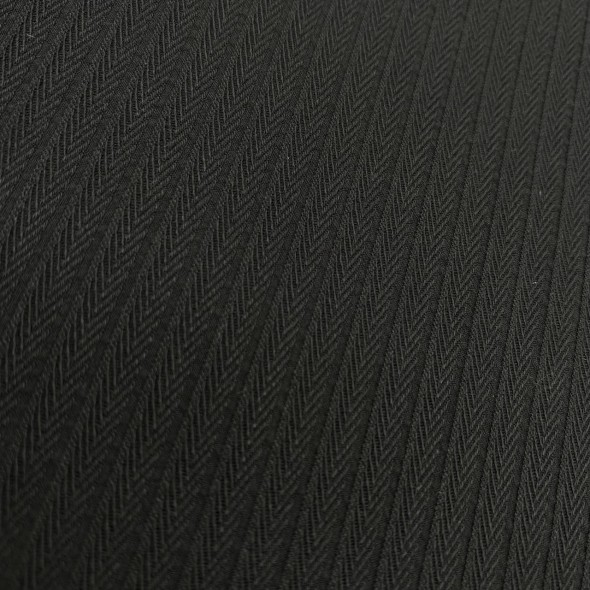 Ткань хлопок с модалом чёрного цвета структурная полоска косичка