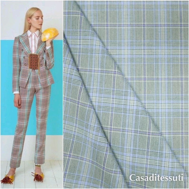 Ткань в клетку поливискоза