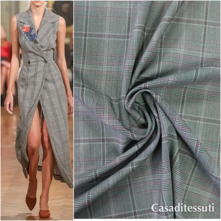 Ткань в клетку поливискоза