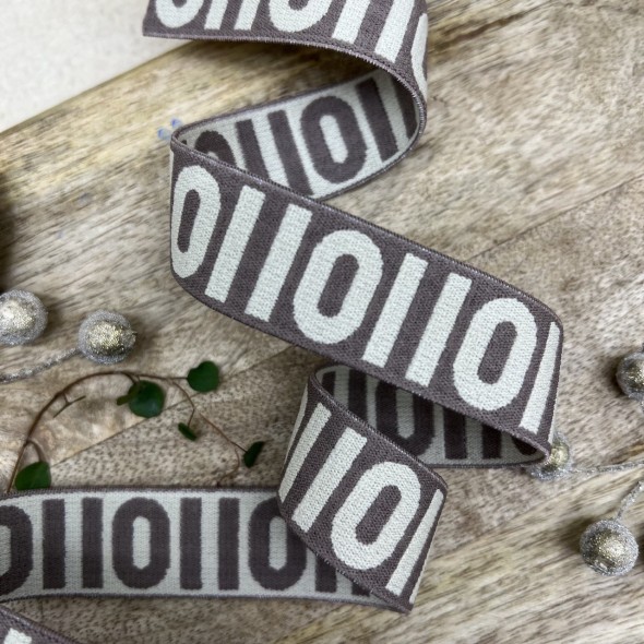 Резинка эластичная для пояса, бежевая, 2,5 см