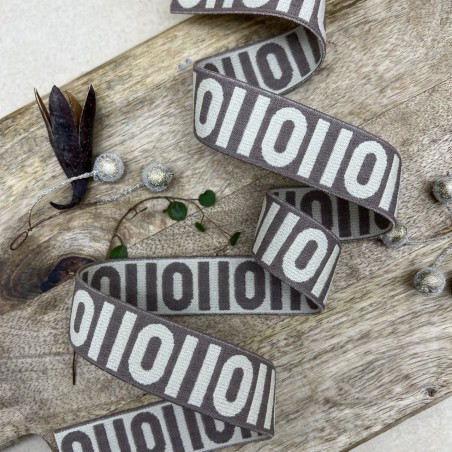 Резинка эластичная для пояса, бежевая, 2,5 см