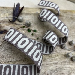 Резинка эластичная для пояса, бежевая, 2,5 см