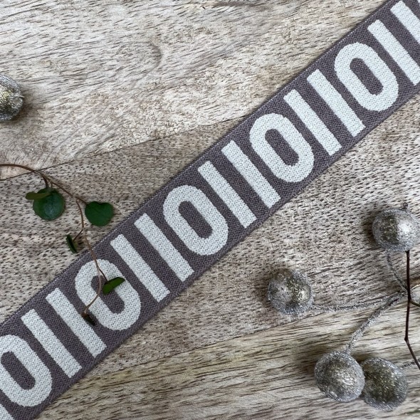 Резинка эластичная для пояса, бежевая, 2,5 см