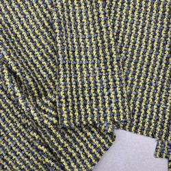 Твид в серо-горчичных тонах с шерстью