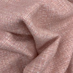 Твид нежно-розовый матовый без люрекса