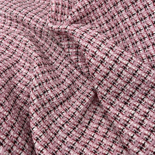Стильный яркий твид в розовых тонах