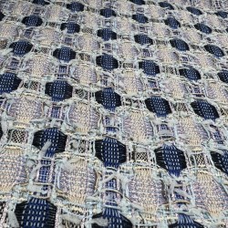 Твид многоцветный в сиренево-голубых тонах.