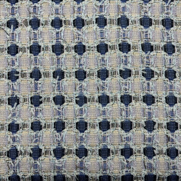 Твид многоцветный в сиренево-голубых тонах.