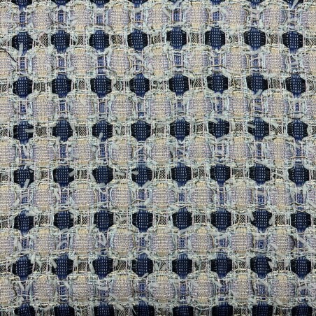 Твид многоцветный в сиренево-голубых тонах.