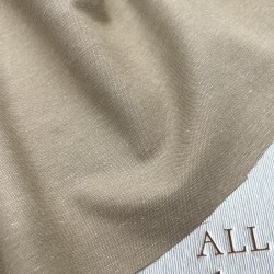 Ткань лён с хлопком и вискозой бежевого цвета