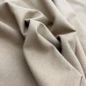 Ткань лён с хлопком и вискозой бежевого цвета