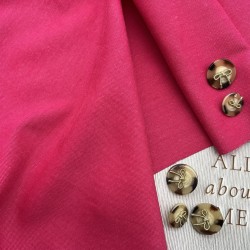 Ткань лён с хлопком и вискозой цвета фуксии