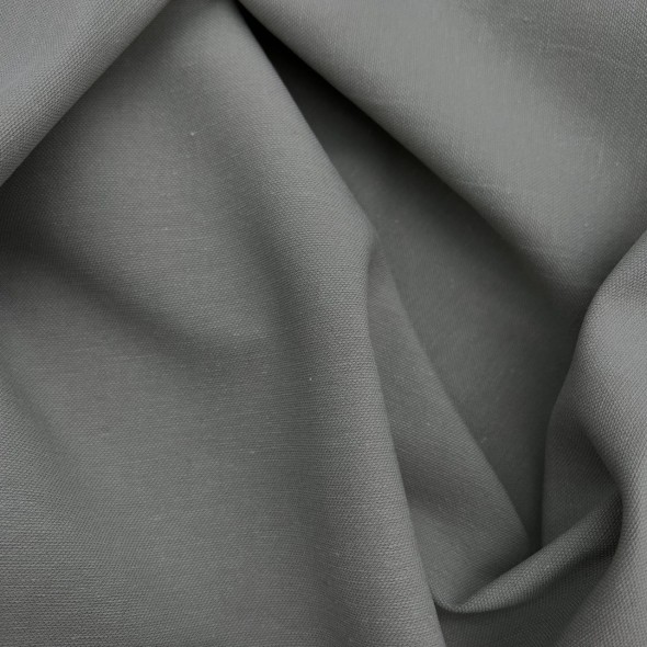 Ткань лён с хлопком и вискозой оливкового цвета