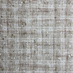 Твид молочно-кремовый меланжевый