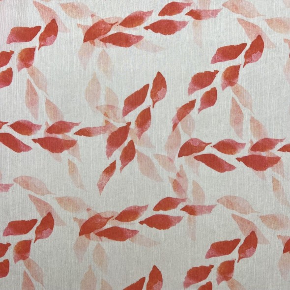 Ткань шифон жатый с коралловым принтом