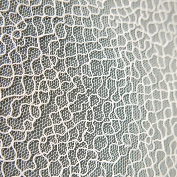 Ткань прозрачная сетка с абстрактным рисунком