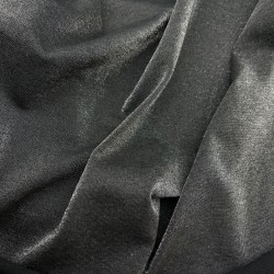Трикотаж хлопок кулирная гладь с матовым блеском, чёрный