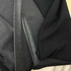 Трикотаж хлопок кулирная гладь с матовым блеском, чёрный