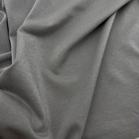 Трикотаж хлопок кулирная гладь с матовым блеском, серо-бежевый