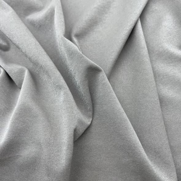Трикотаж хлопок кулирная гладь с матовым блеском, серо-бежевый
