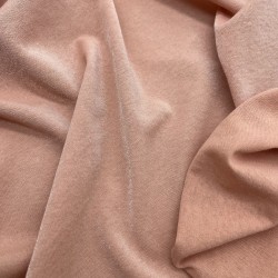 Трикотаж хлопок кулирная гладь с матовым блеском, персиковый
