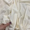 Трикотаж хлопок кулирная гладь с матовым блеском, сливочный