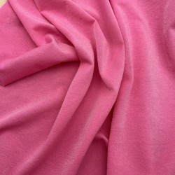 Трикотаж хлопок кулирная гладь с матовым блеском, фуксия
