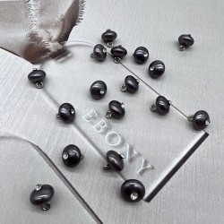 Пуговицы блузочные жемчуг на ножке со стразами, 9 мм