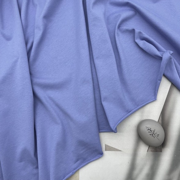 Трикотаж куличная гладь, для пошива футболки, сиреневый