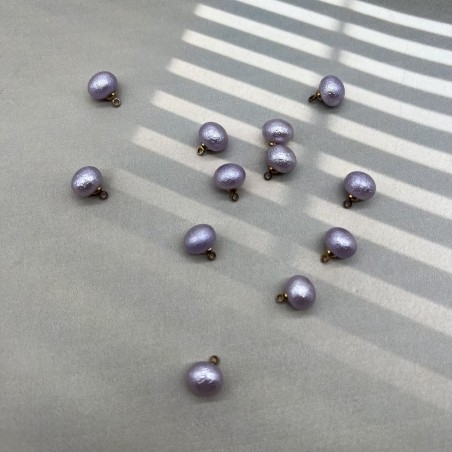 Пуговицы блузочные сиреневый жемчуг на ножке, 9 мм