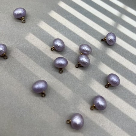 Пуговицы блузочные сиреневый жемчуг на ножке, 9 мм