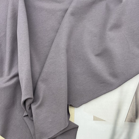 Трикотаж футер шоколадного цвета, 260 гр/м