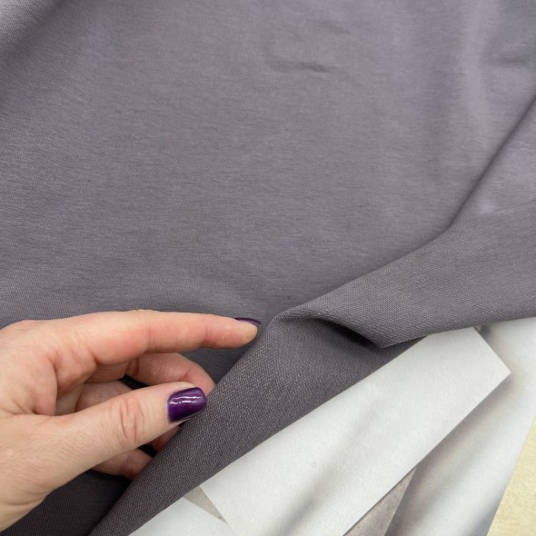 Трикотаж футер шоколадного цвета, 260 гр/м