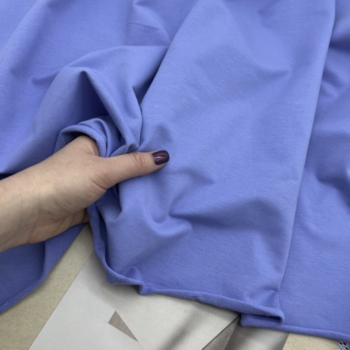 Трикотаж футер сиреневого цвета, 260 гр/м