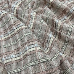 Твид в клетку в пастельных тонах