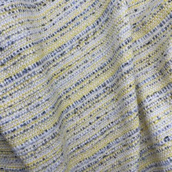 Твид меланжевый в молочно-желтых тонах