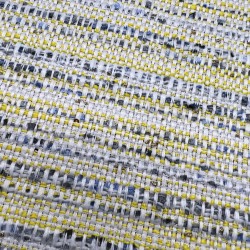 Твид меланжевый в молочно-желтых тонах