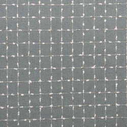 Твид мятный с белыми нитями букле и золотистым люрексом