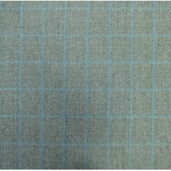 Ткань костюмная шерсть с вискозой в клетку