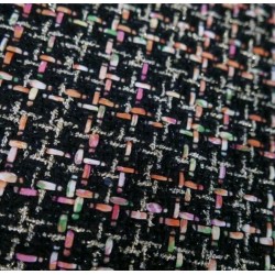 Твид с шифоновыми лентами