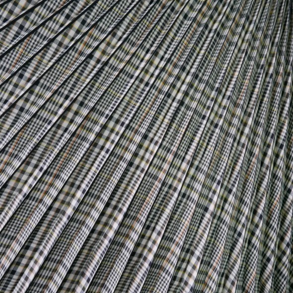 Плиссированная деталь для юбки в клетку