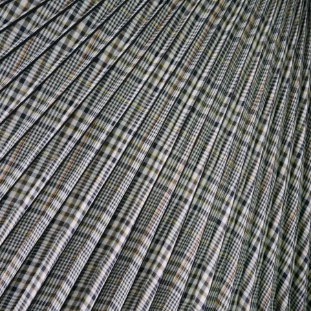 Плиссированная деталь для юбки в клетку