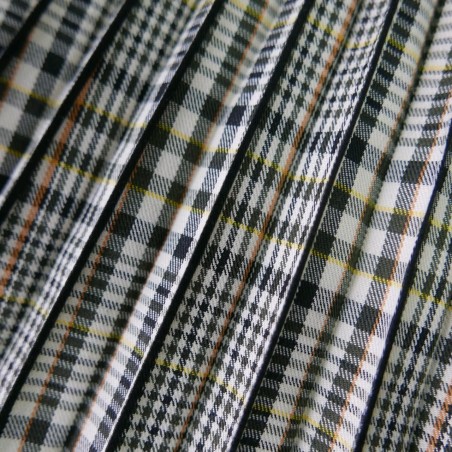 Плиссированная деталь для юбки в клетку