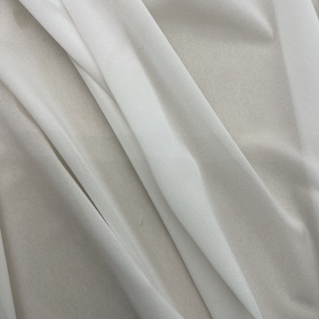 Ткань шёлк однотонный молочный