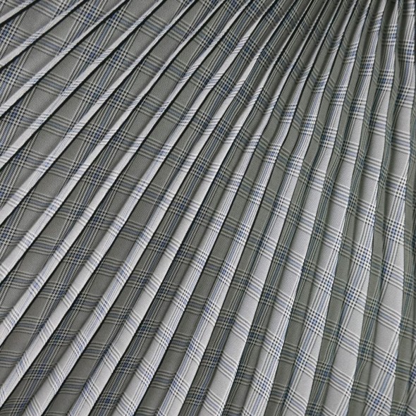 Плиссированная деталь для юбки в клетку