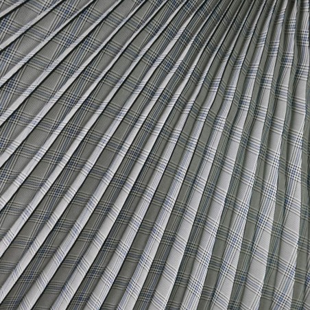 Плиссированная деталь для юбки в клетку