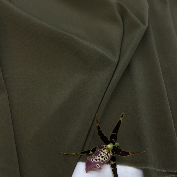 Ткань шёлк однотонный цвета хаки