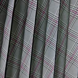 Плиссированная деталь для юбки в клетку