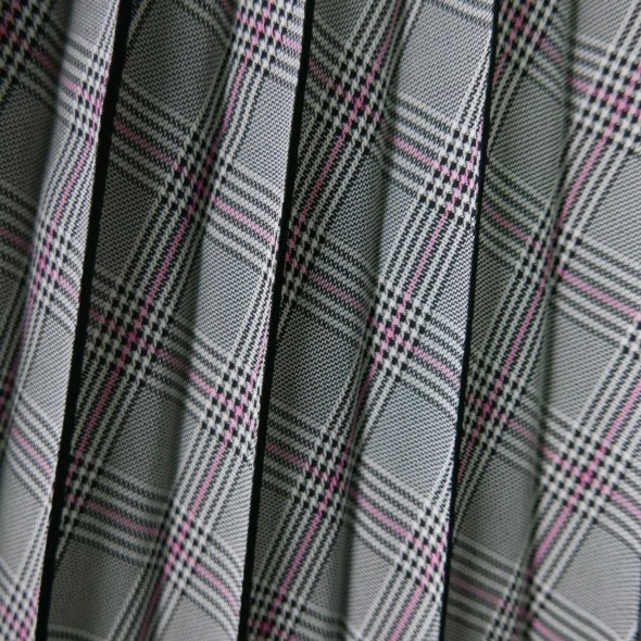 Плиссированная деталь для юбки в клетку